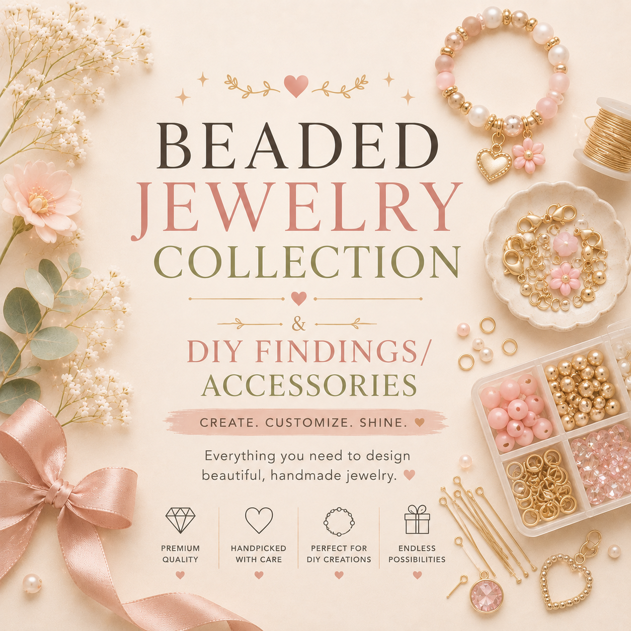 DIY Beaded Jewelry/Acrylic Earrings Collection & Findings/Accessories
