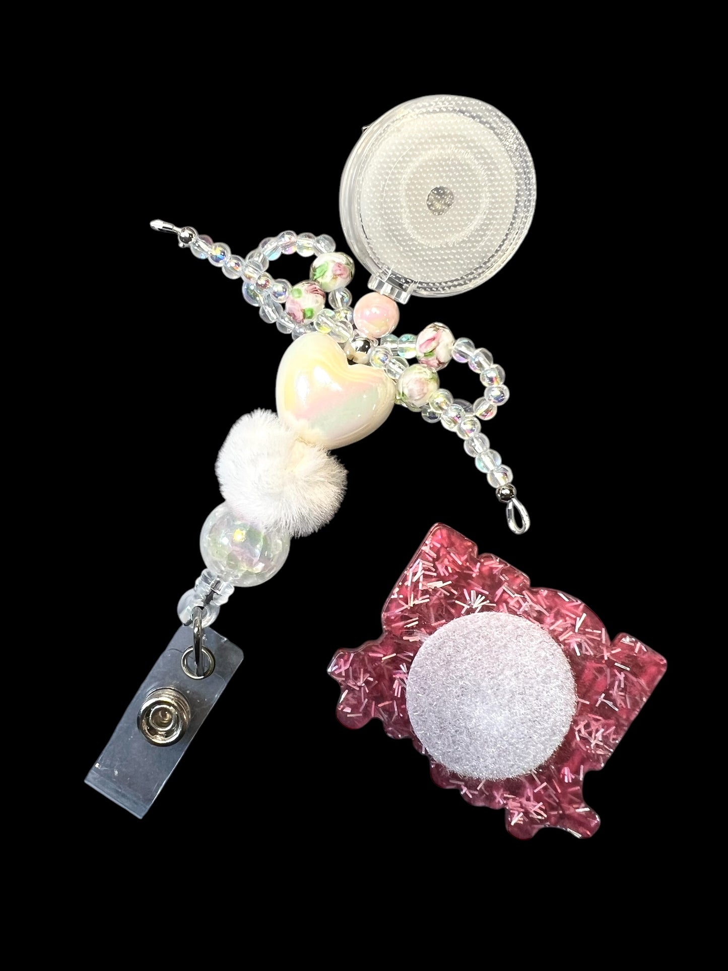 Glitter Acrylics for Badge Reels Plain or Customized