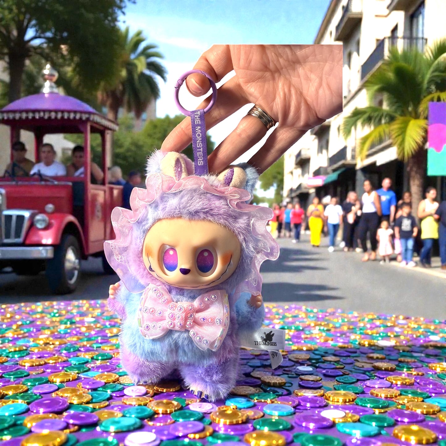 Mardi Gras–Inspired Fantasy Character Plush