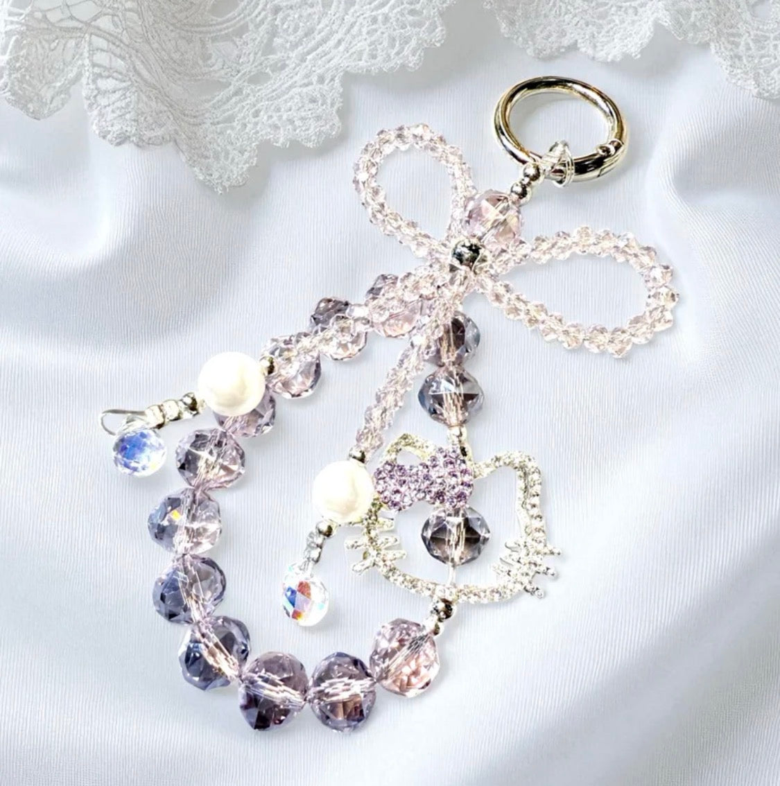 Handmade Wristlet Chain-High Quality Glass beads l HK