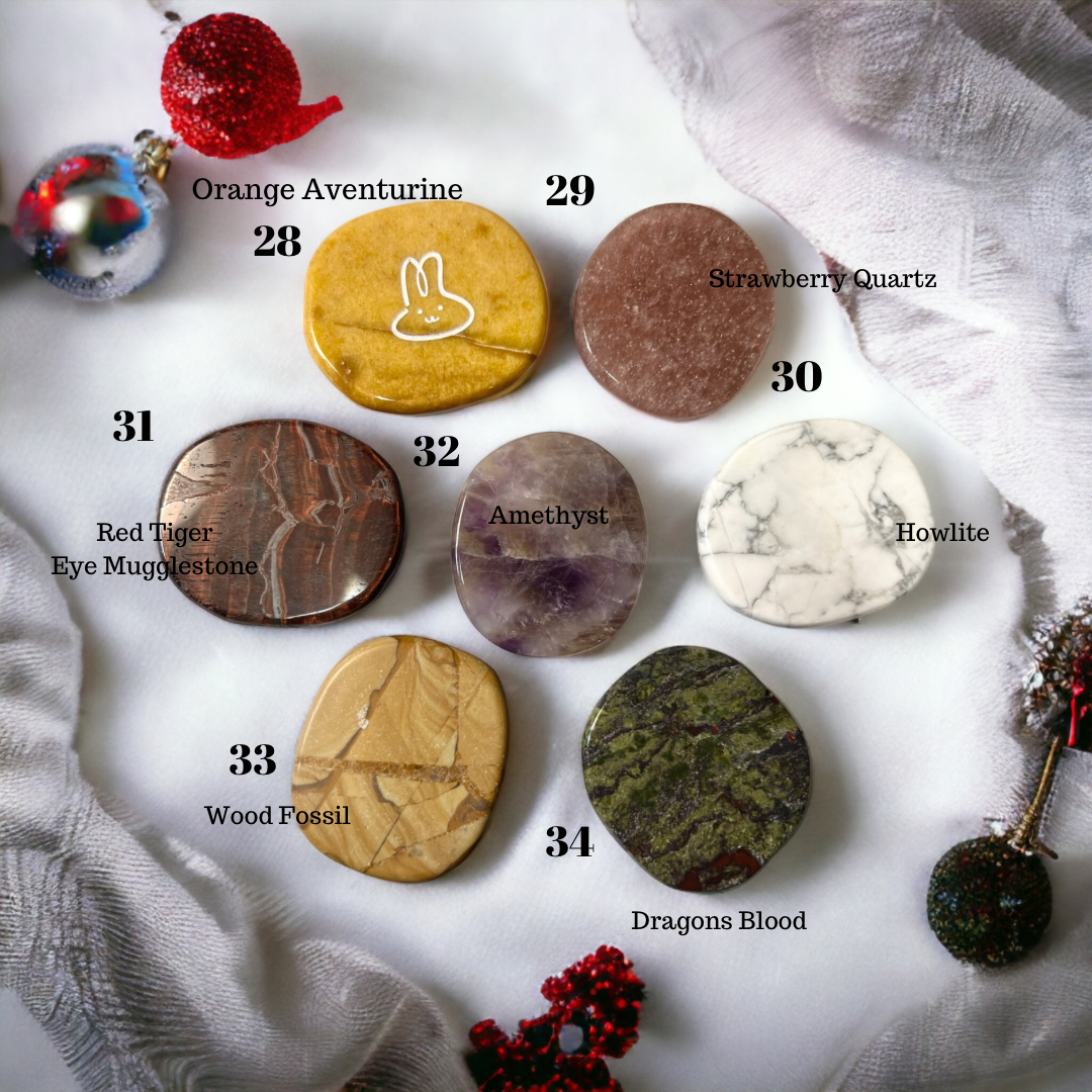 Natural Crystal Phone Grips| Crystals| Pop sockets| Worry stones| pocket crystals| crystal carvings