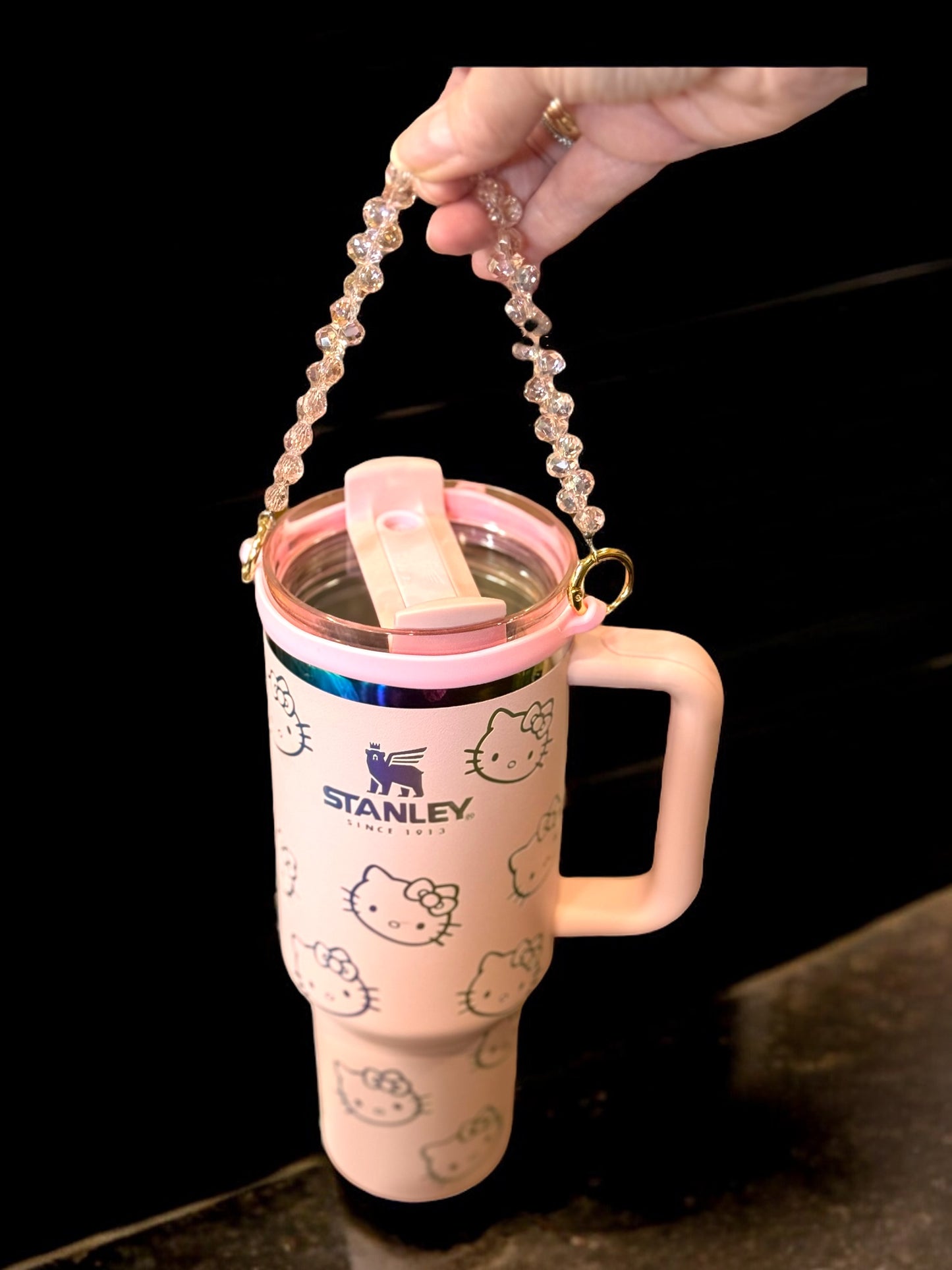 Handmade Wristlet Chain-High Quality Glass Teardrop Beads
