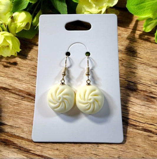 Bao Bun Resin Charm Earrings| Hobbies| Beading| Collectible| DIY| Jewelry Making| Beads|Not squishy