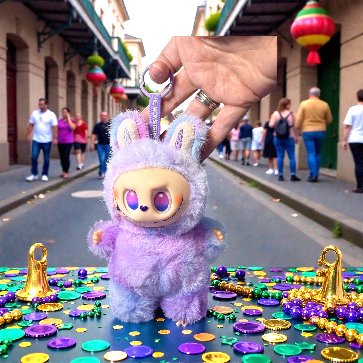 Mardi Gras–Inspired Fantasy Character Plush