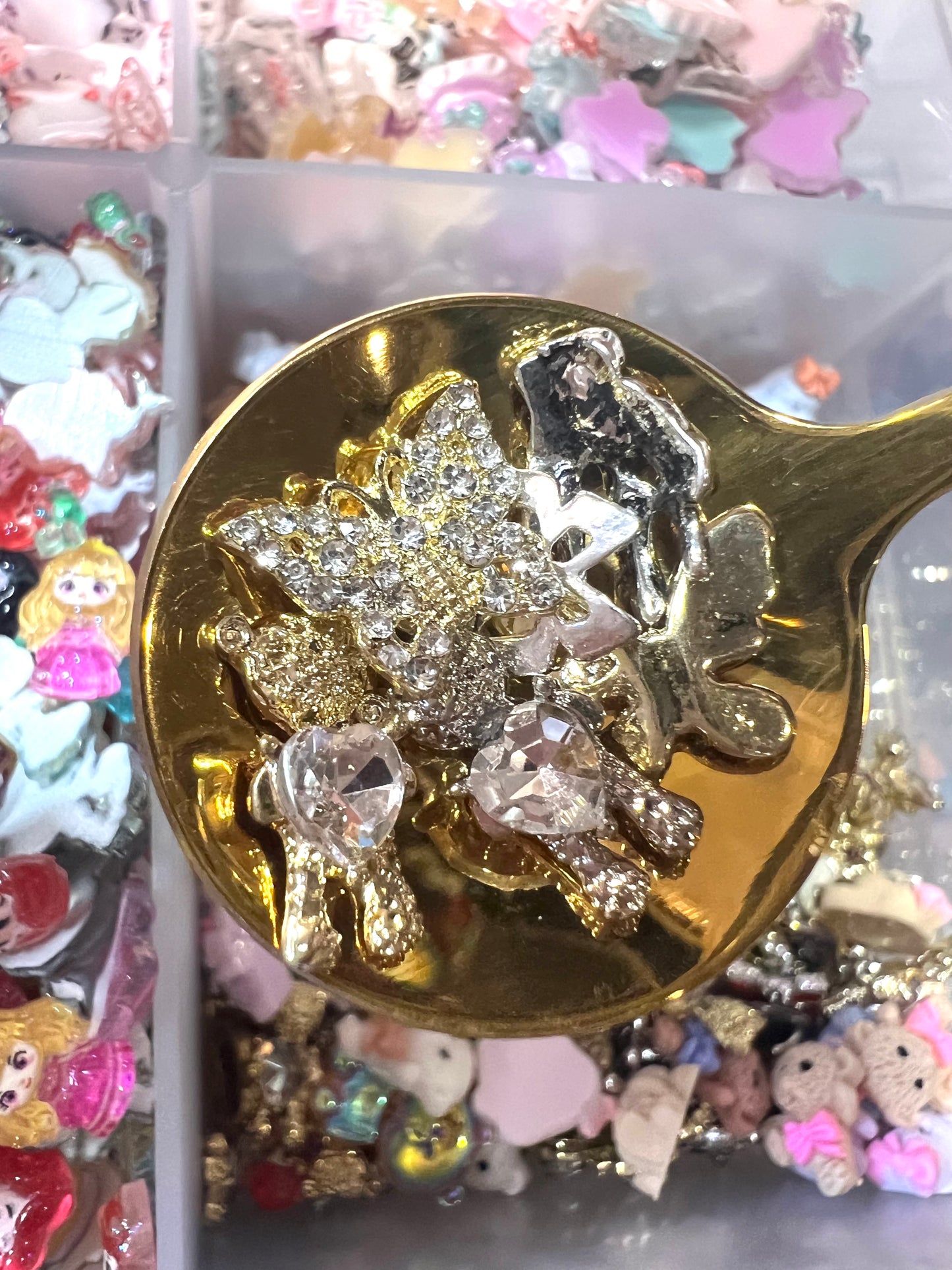 Metal Asstd Nail Charms by the 10ml scoop