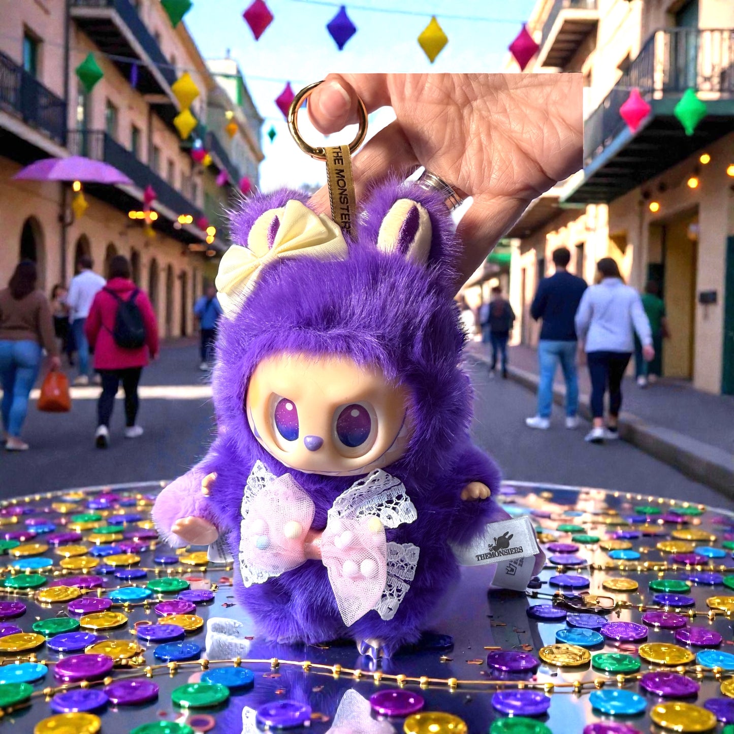 Mardi Gras–Inspired Fantasy Character Plush
