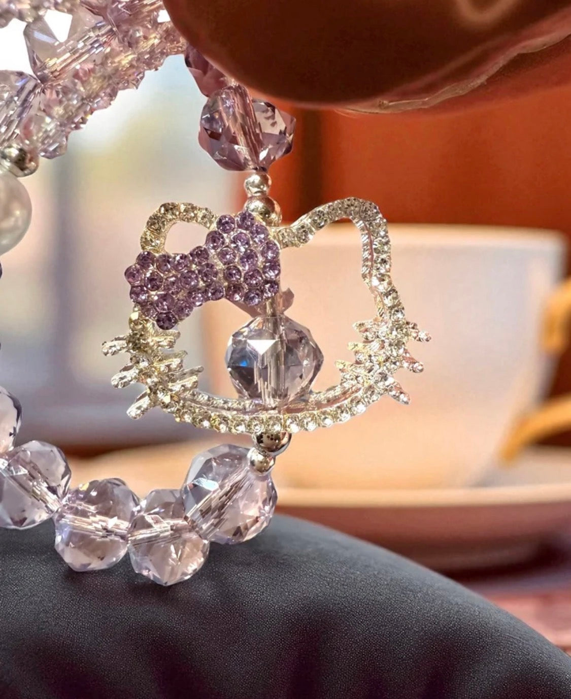 Handmade Wristlet Chain-High Quality Glass beads l HK