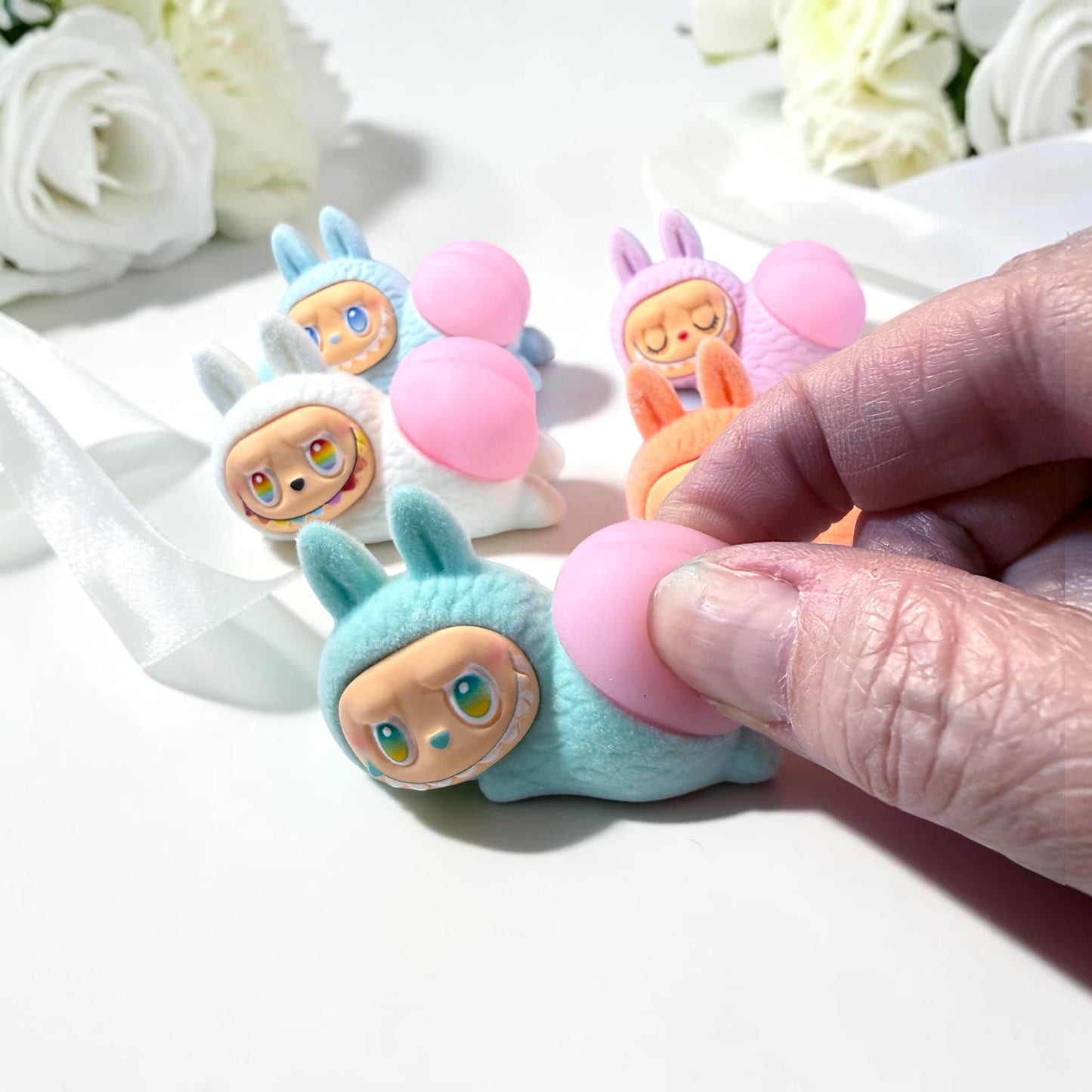 3D Resin and Flocked Sensory squishy Mini Collector Dolls-Random pick