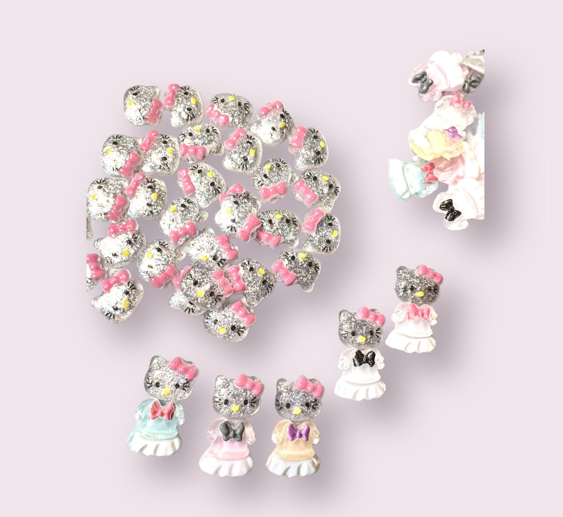 HK Dress Character Nail Charms by the 10ml scoop