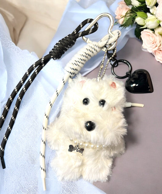 Handmade Cord Phone Chain-Acrylic, Metal & Glass Beads with Large Charm