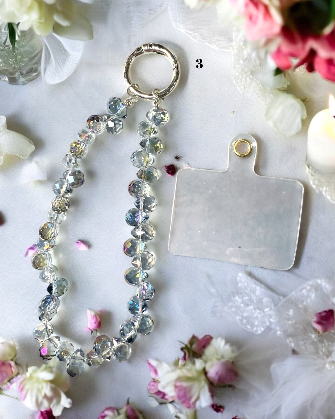 Handmade Wristlet Chain-High Quality Glass Teardrop Beads