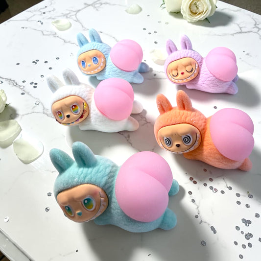 3D Resin and Flocked Sensory squishy Mini Collector Dolls-Random pick