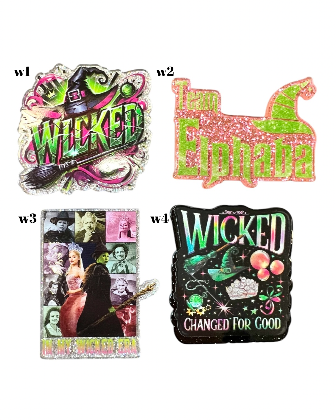 Glitter Acrylics for Badge Reels Plain or Customized