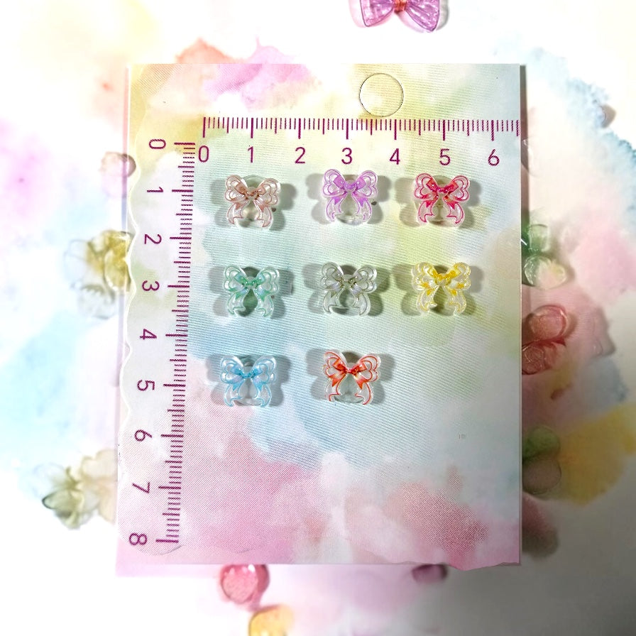 Bow Nail Charms by the 10ml scoop
