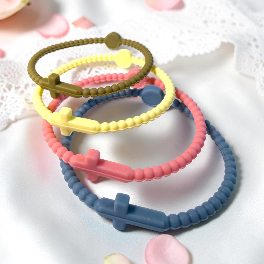 Silicone Cross Bracelets/unisex/waterproof/Trending