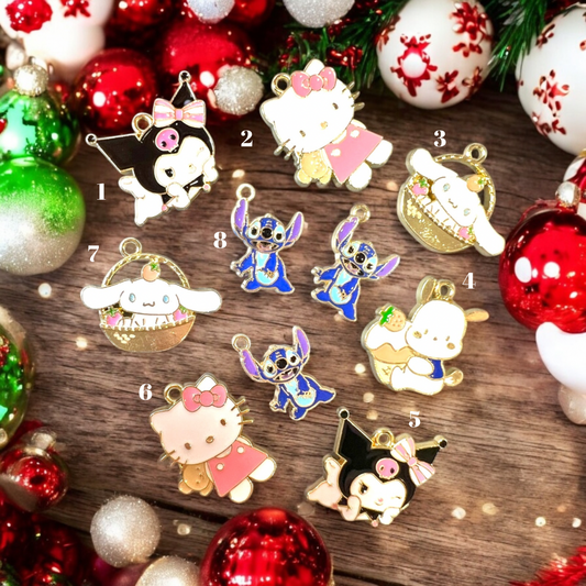 Beautifully colored Metal Charms| DIY| Hobbies| Crafts| Craft Items| Beading| Hand-Made|Collectibles|Lot of 4 charms