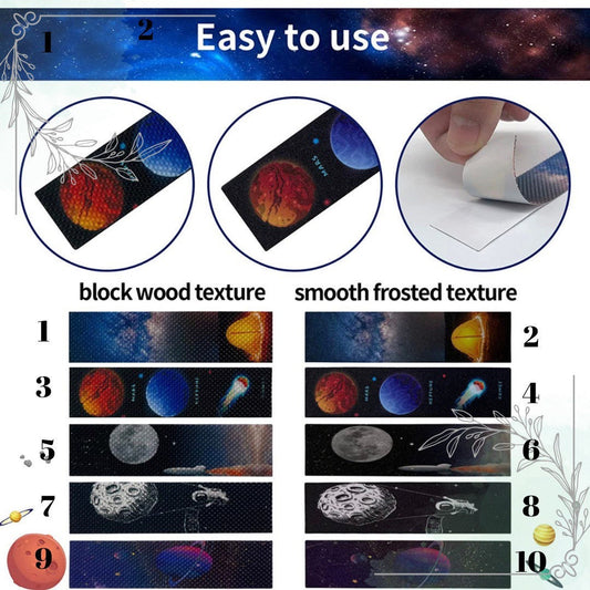 Space Calming Strips| Textured Stickers| Tactile Touch| Nerve Endings in Fingertips