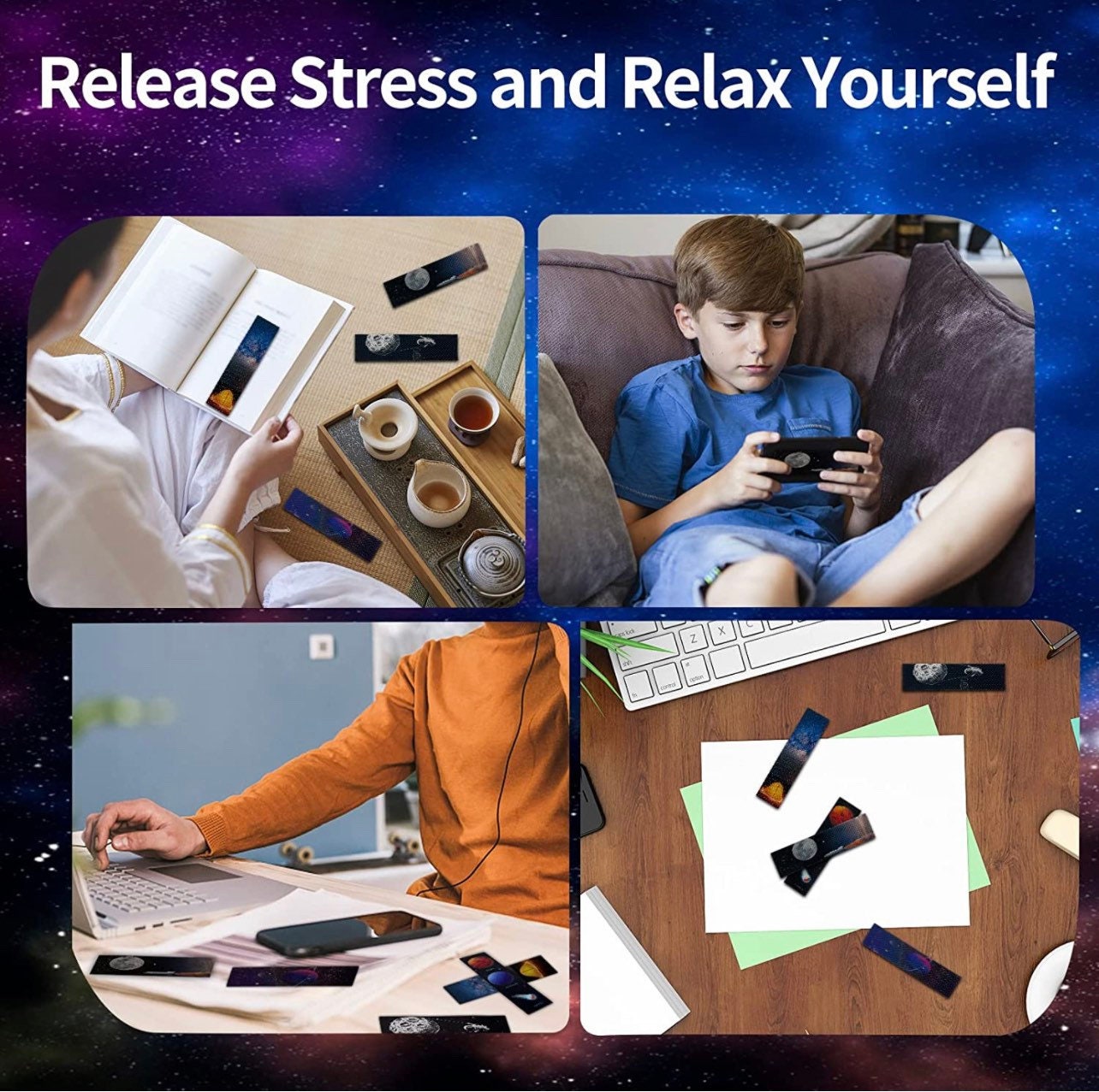 Space Calming Strips| Textured Stickers| Tactile Touch| Nerve Endings in Fingertips