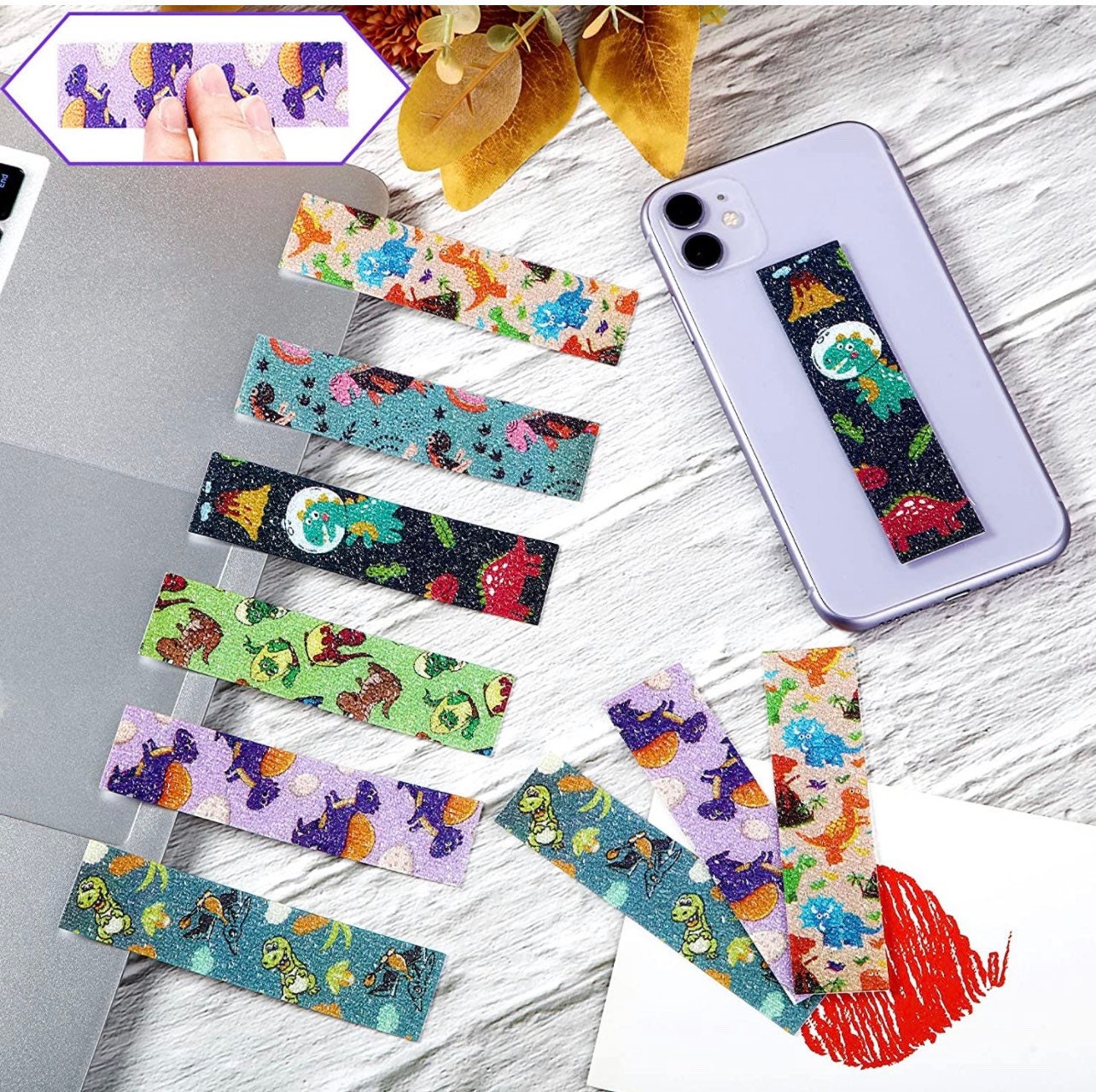 NEW Dinosaur Calming Strips| Textured Stickers| Tactile Touch| Nerve Endings in Fingertips