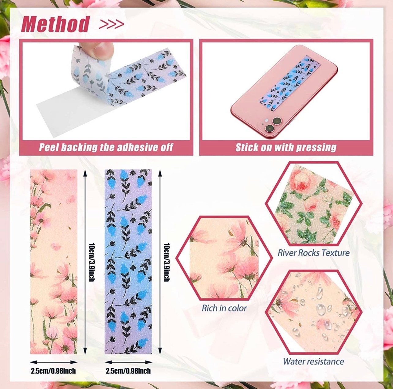 Dainty Calming Strips (Rough Texture)| Textured Stickers| Tactile Touch| Nerve Endings in Fingertips