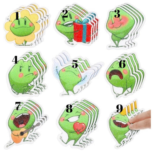 Calming Sensory Frog Shapes| Textured Stickers| Tactile Touch| Nerve Endings in Fingertips
