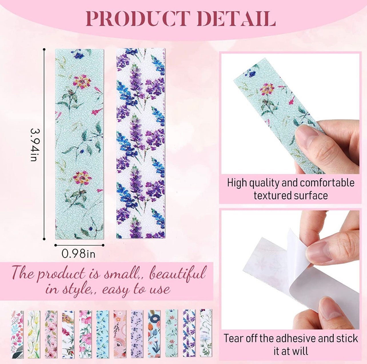 NEW Floral Sensory Calming Strips| Textured Stickers| Tactile Touch| Nerve Endings in Fingertips