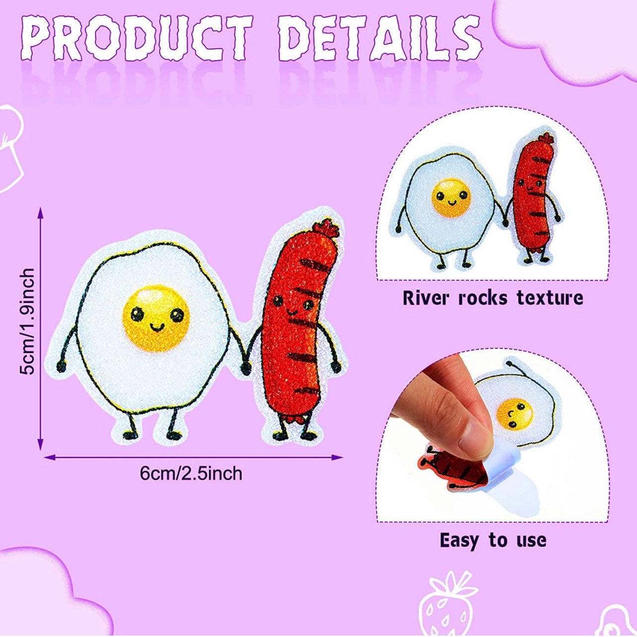 NEW Food Pairs Sensory Calming sticker Designs| Textured Stickers| Tactile Touch| Nerve Endings in Fingertips