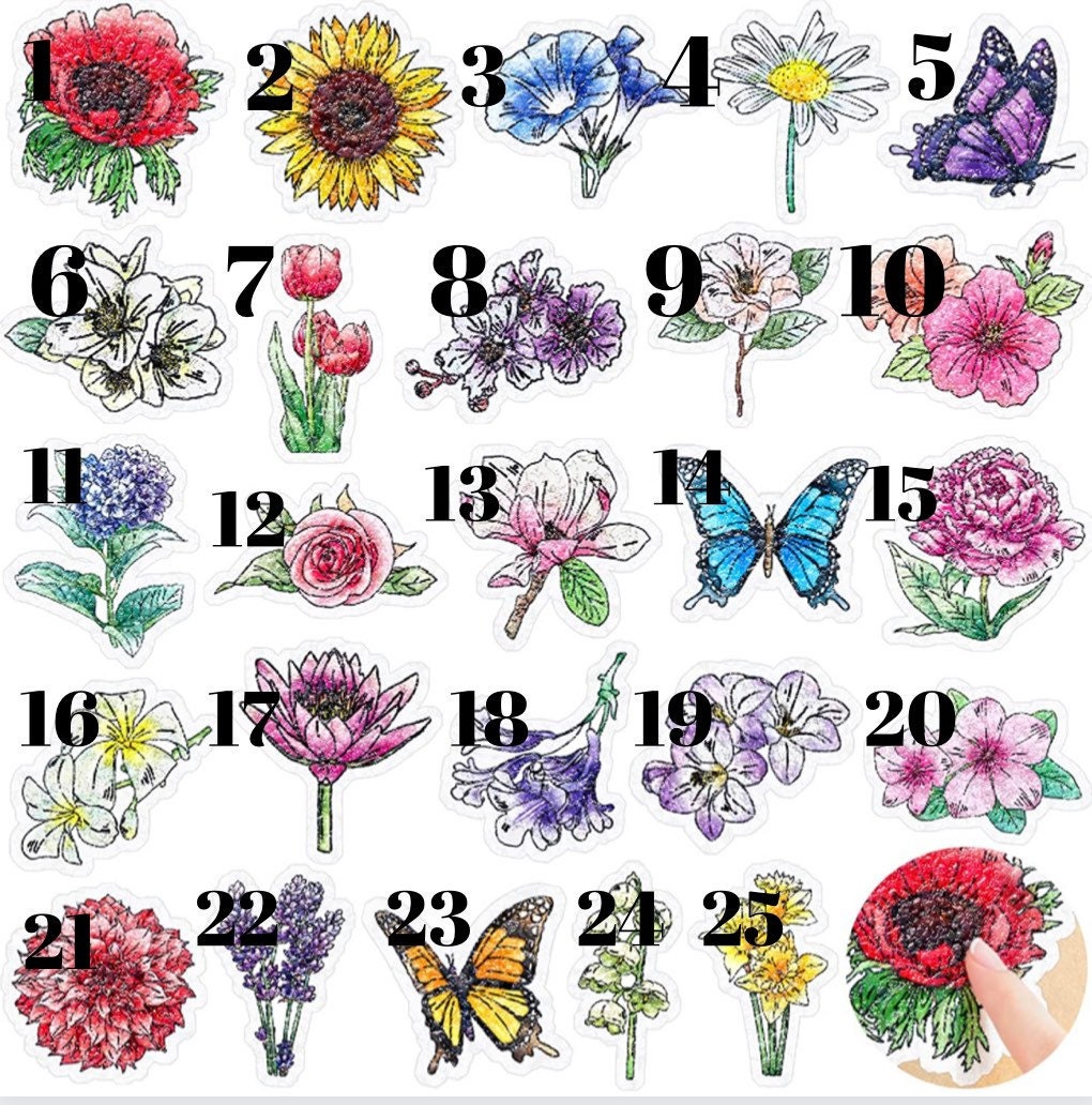 NEW Flowers Sensory Calming sticker Designs| Textured Stickers| Tactile Touch| Nerve Endings in Fingertips