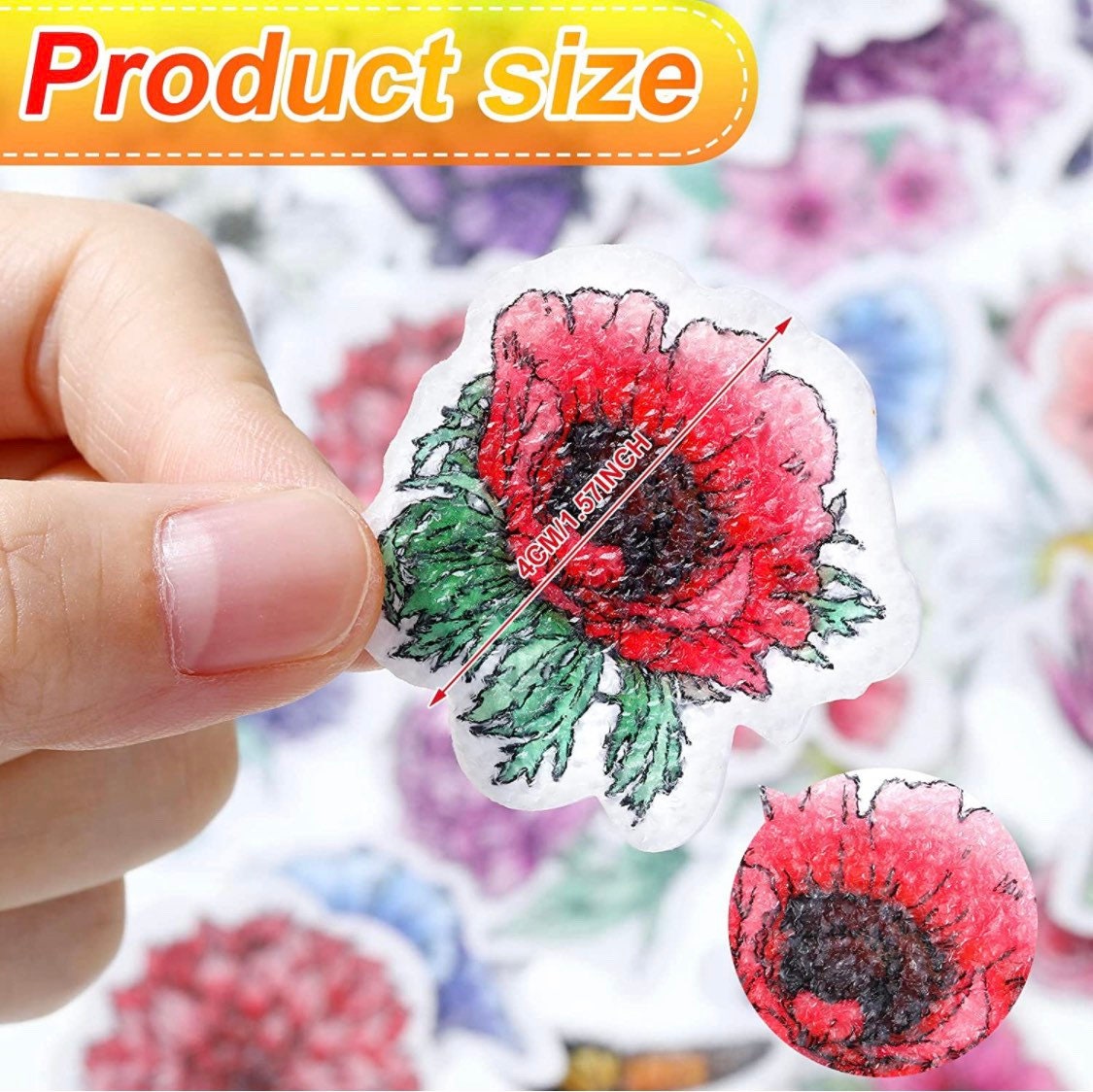 NEW Flowers Sensory Calming sticker Designs| Textured Stickers| Tactile Touch| Nerve Endings in Fingertips