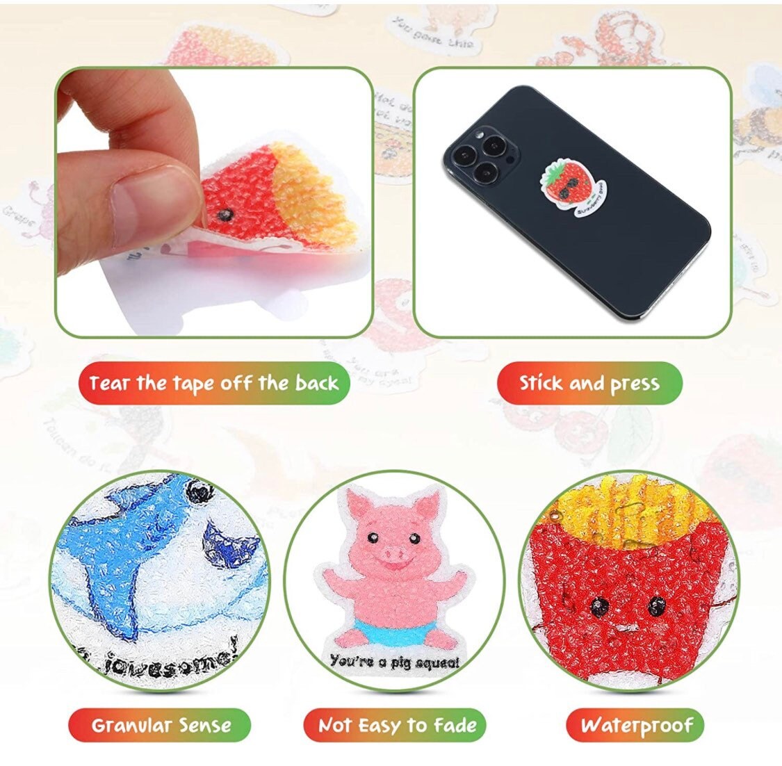 Positive Sensory Calming sticker Designs
