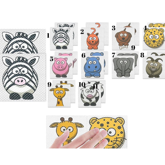 Cute Animal Sensory Calming Stickers| Textured Stickers| Tactile Touch| Nerve Endings in Fingertips