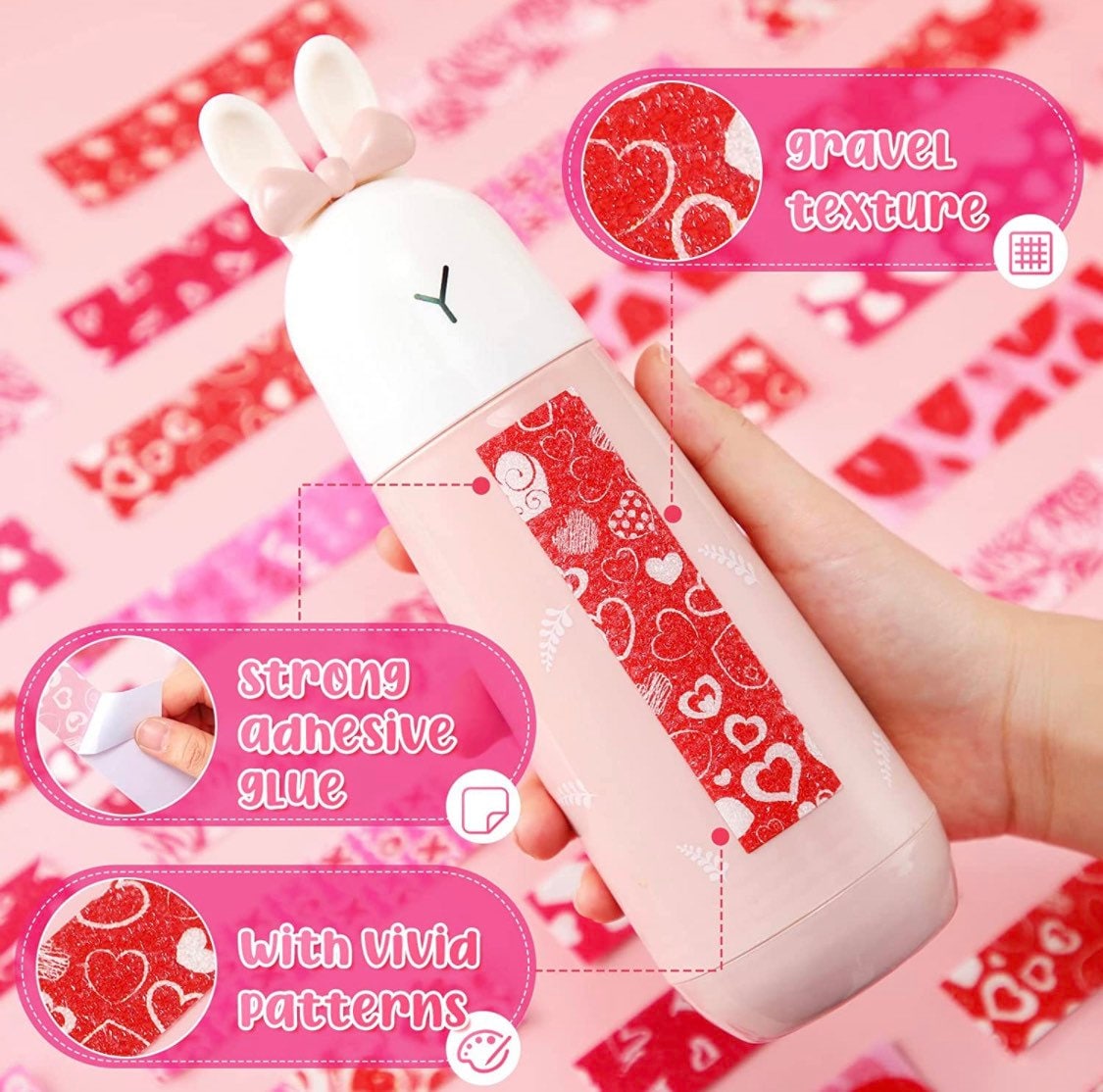 LOVE and Hearts Calming Sensory strips| Textured Stickers| Tactile Touch| Nerve Endings in Fingertips