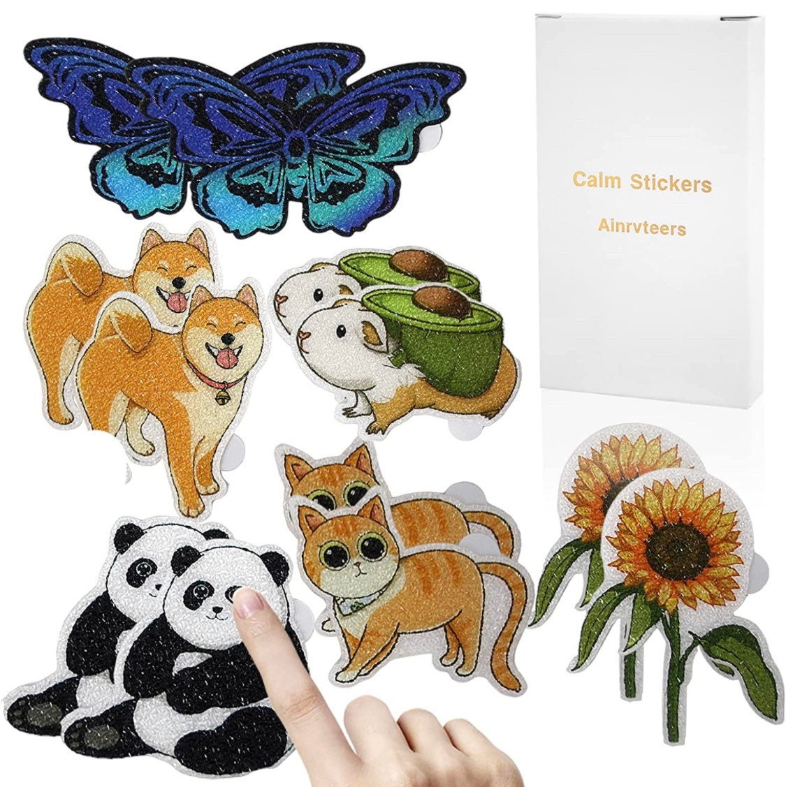 Animal Textured Sensory Calming strips| Textured Stickers| Tactile Touch| Nerve Endings in Fingertips