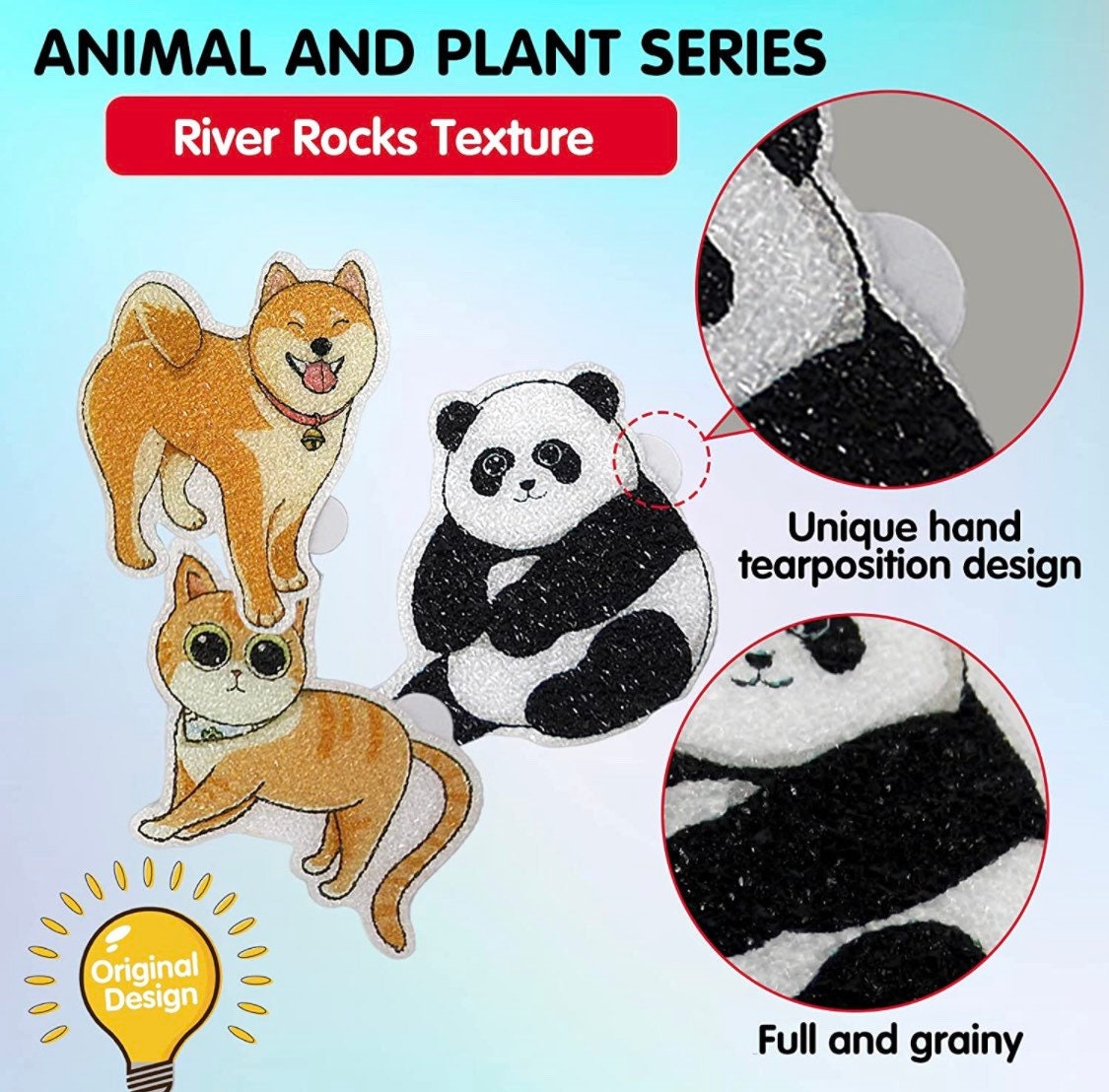 Animal Textured Sensory Calming strips| Textured Stickers| Tactile Touch| Nerve Endings in Fingertips