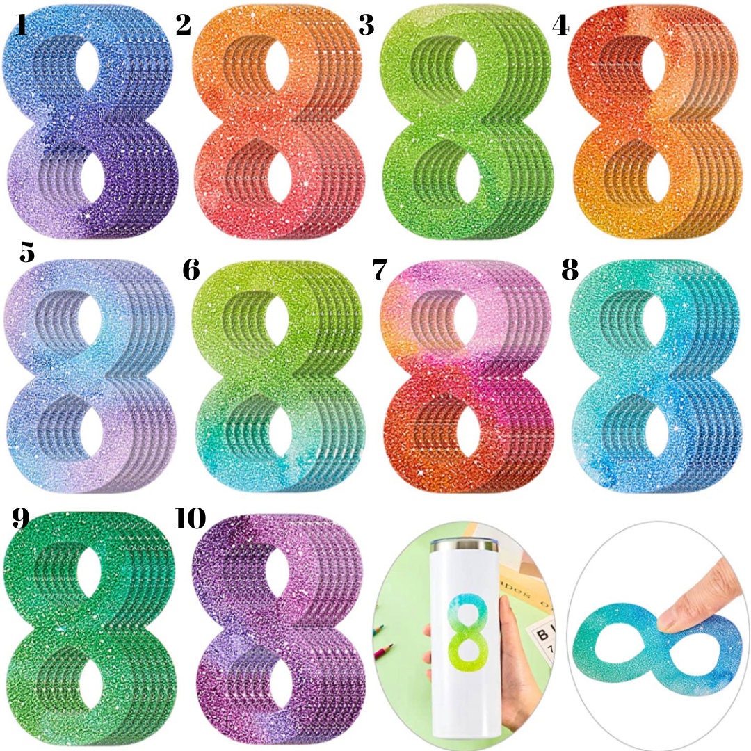 Figure Eights colorful Calming Sensory Strips| Textured Stickers| Tactile Touch| Nerve Endings in Fingertips