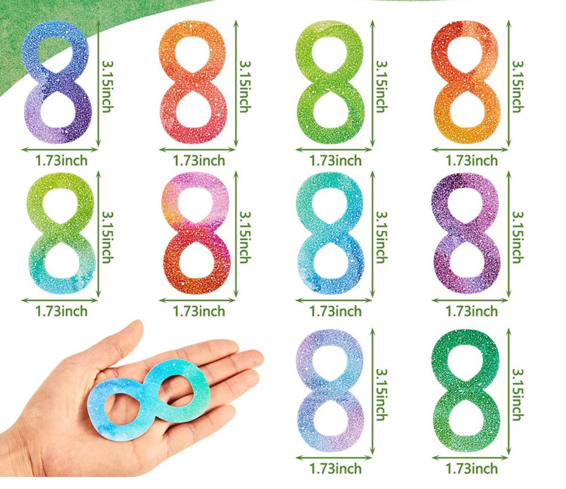 Figure Eights colorful Calming Sensory Strips| Textured Stickers| Tactile Touch| Nerve Endings in Fingertips