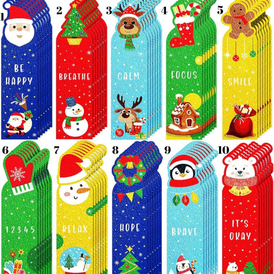 Christmas Calming Sensory Strips| Textured Stickers| Tactile Touch| Nerve Endings in Fingertips