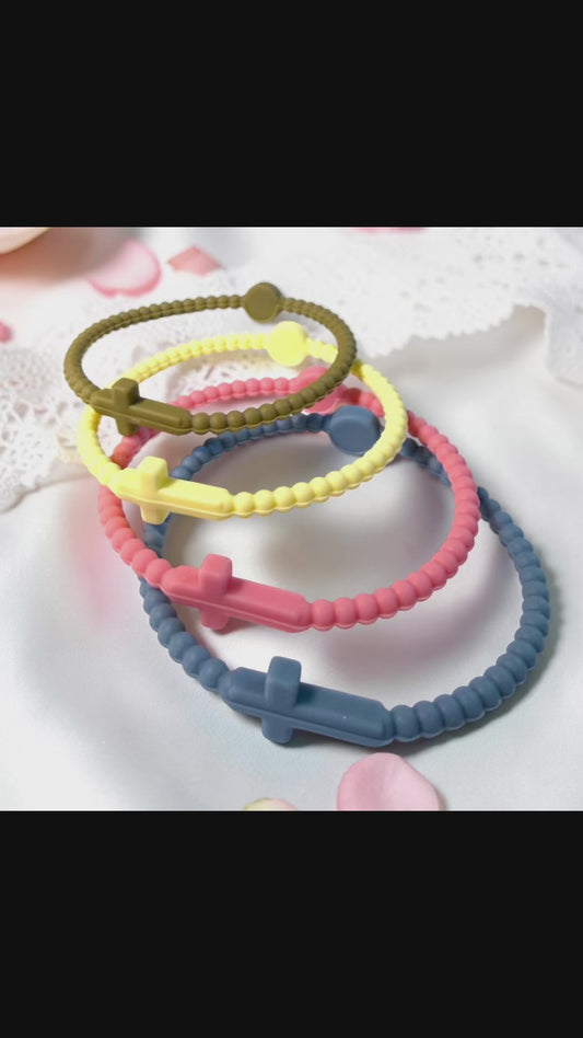 Silicone Cross Bracelets/unisex/waterproof/Trending